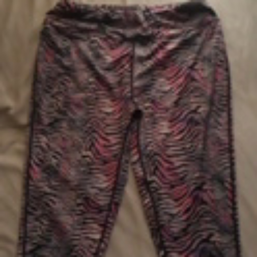 Colorful zebra pattern leggings